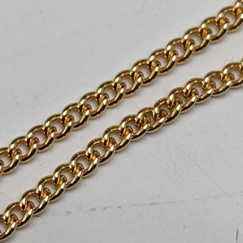 復古 9 克拉金球吊墜項鍊